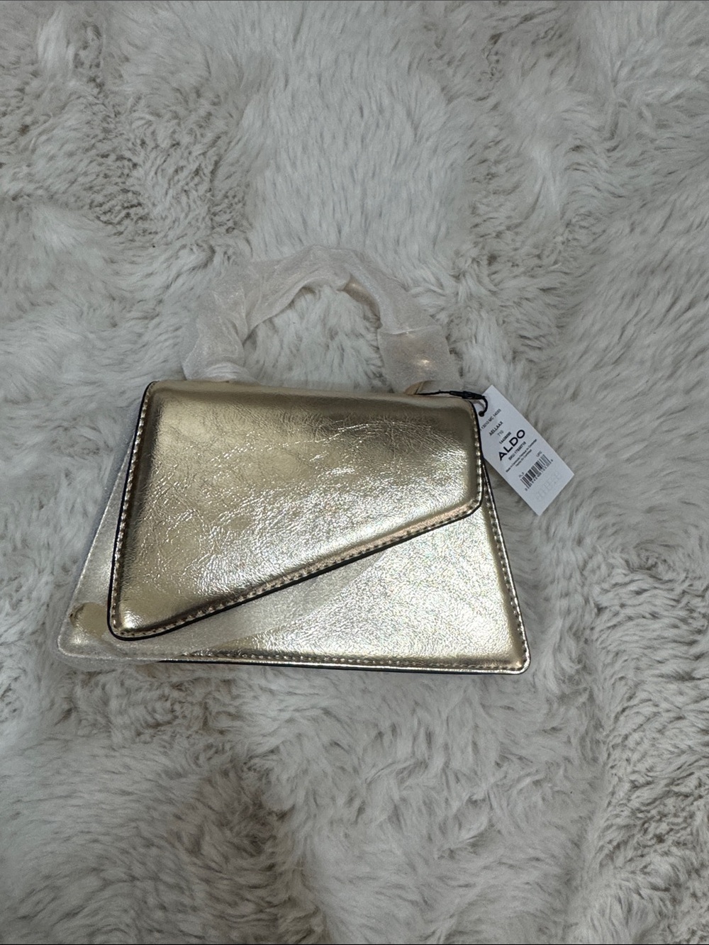 ALDO Metallic Gold Clutch